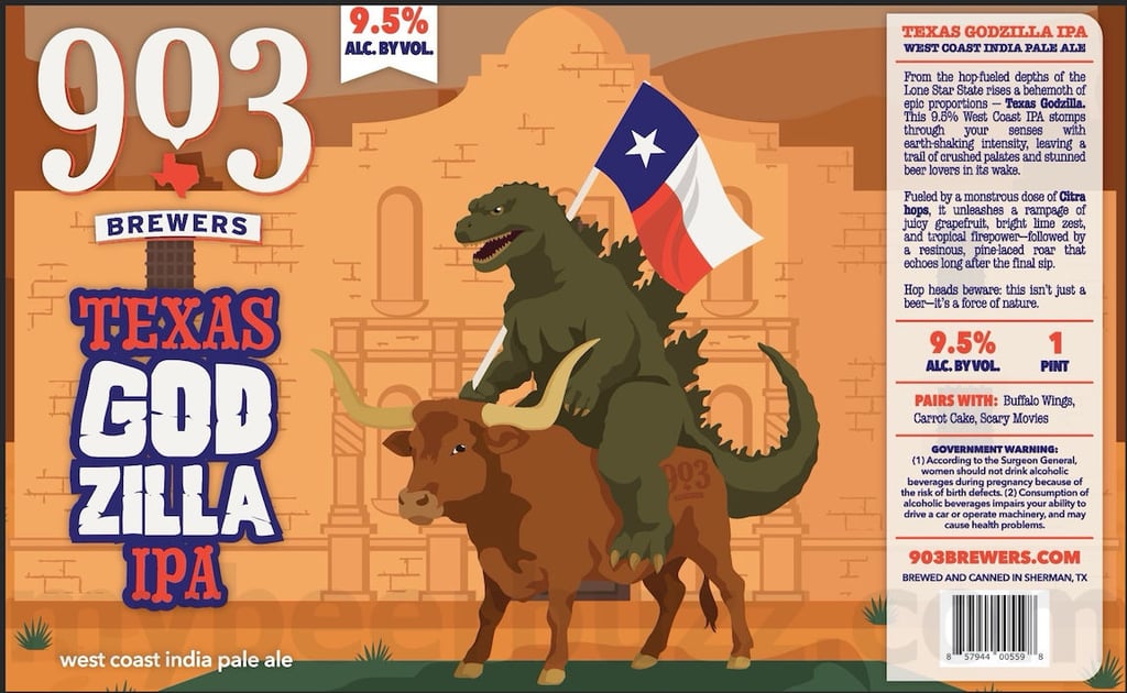 903 Brewers Adding Texas Godzilla IPA Cans