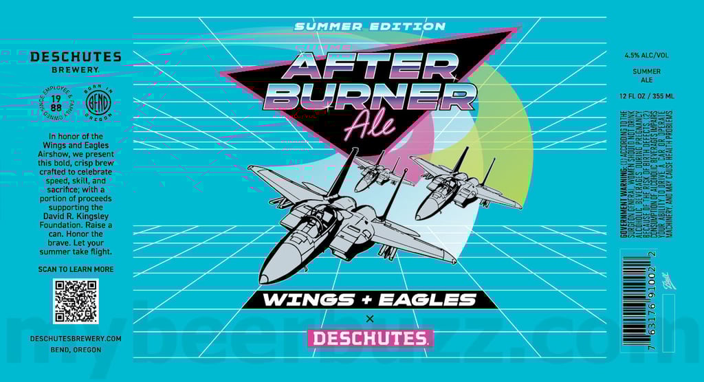 Deschutes & Wings + Eagles Airshow Collaborate On After Burner Ale