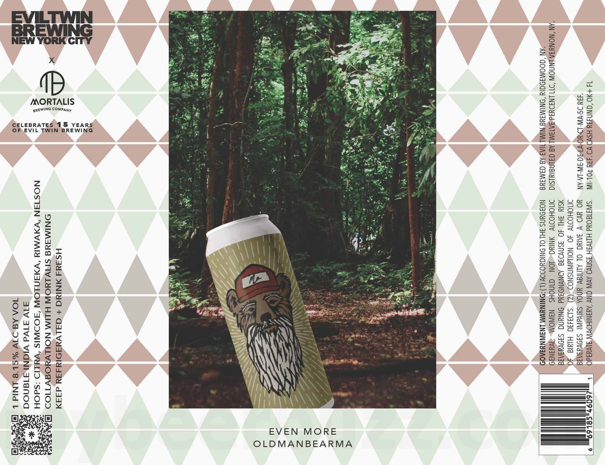 2025 Evil Twin Even More OldManBearma 16oz Cans