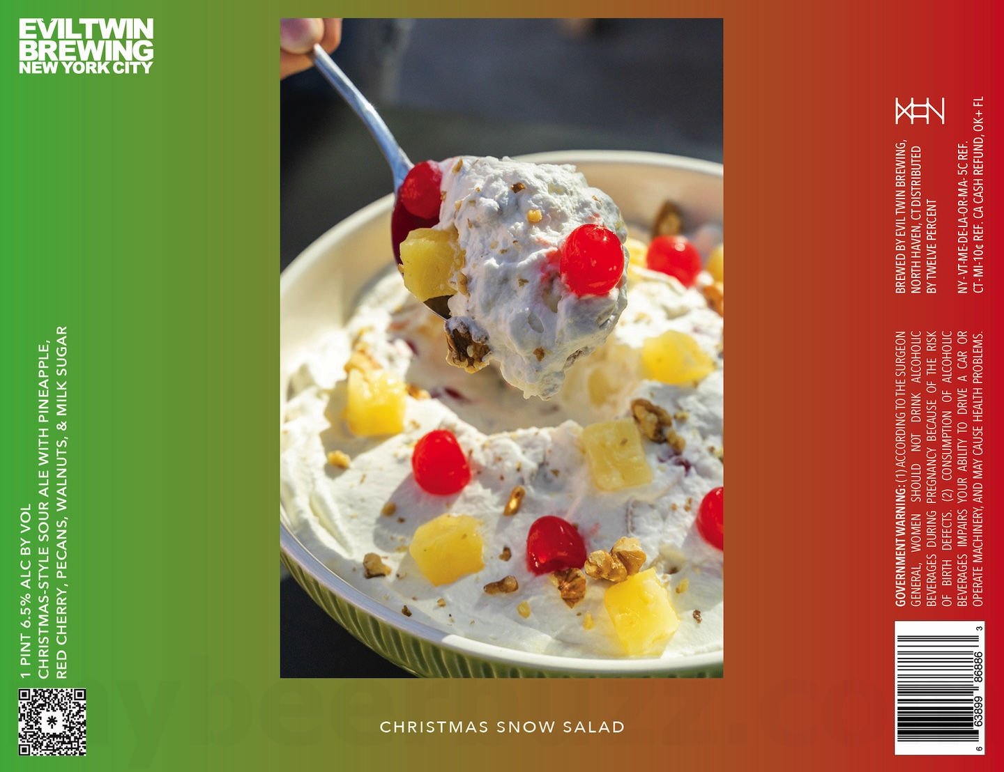 2025 Evil Twin Christmas Snow Salad 16-oz Cans