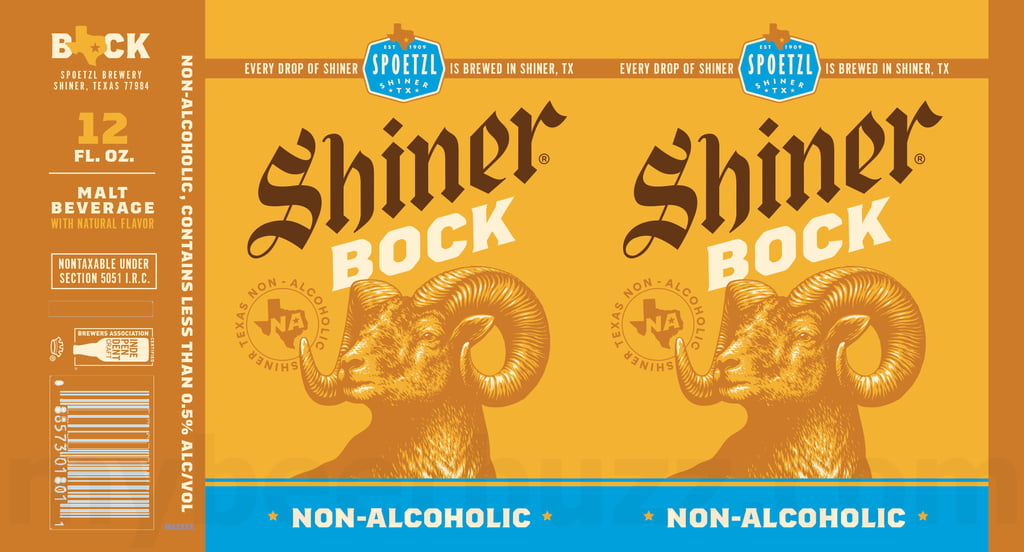 Shiner Working On Non-Alcoholic Shiner Bock Cans