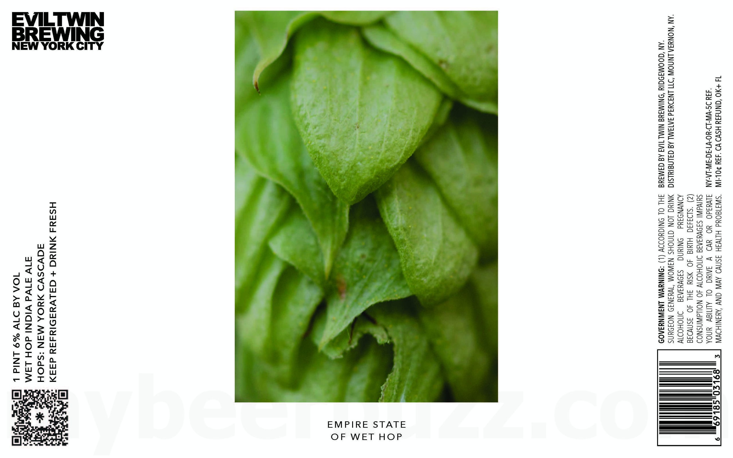 2025 Evil Twin Empire State Of Wet Hop 16-oz Cans