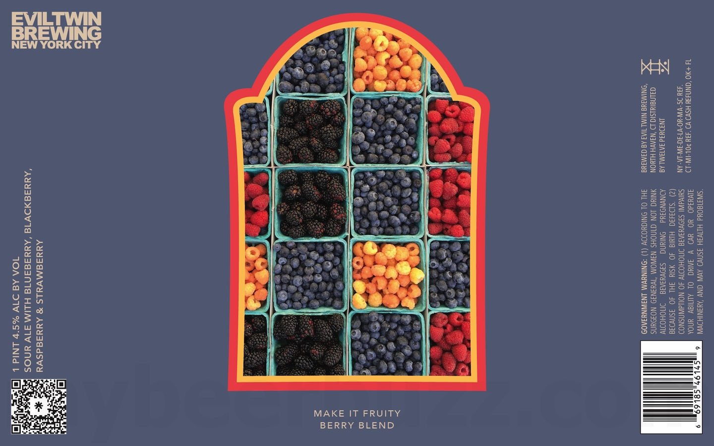 2025 Evil Twin Make It Fruity Berry Blend 16-oz Cans