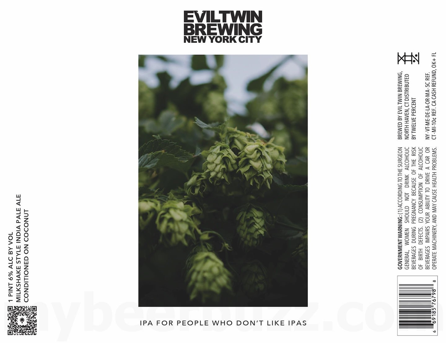 2026 Evil Twin IPA For People Who Don't Like IPAs 16-oz Cans