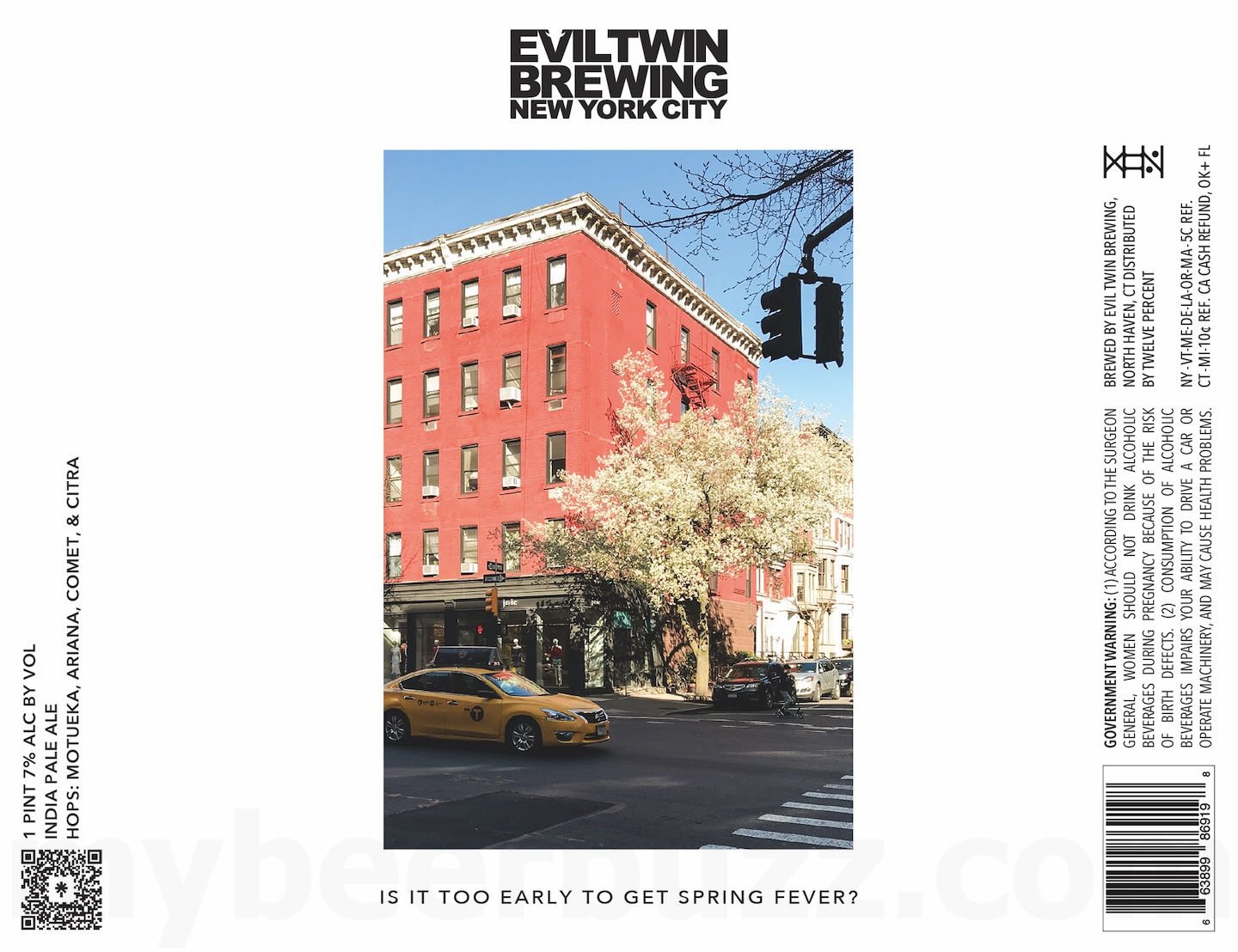 2026 Evil Twin Is It Too Early To Get Spring Fever I 16-oz Cans