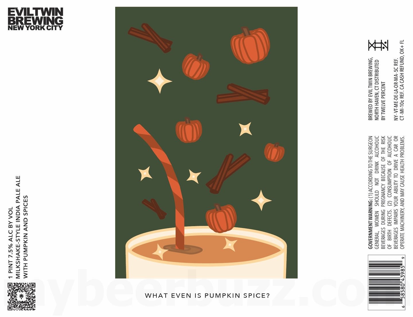 2025 Evil Twin What Even Is Pumpkin SPice 16oz Cans