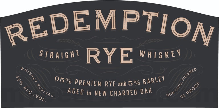 2025 Redemption Rye 750ml Bottles