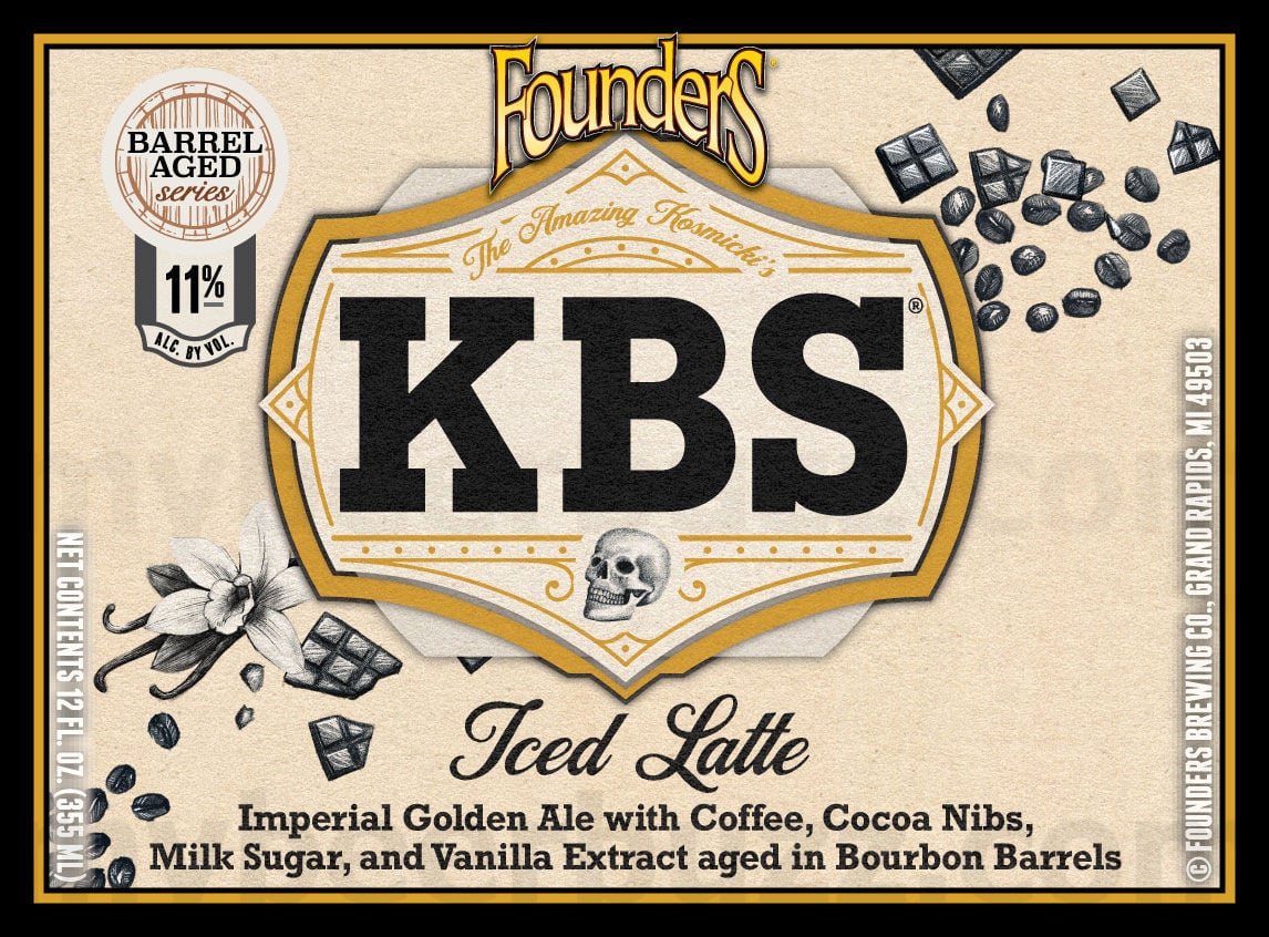 2025 Founders KBS Iced Latte 12oz Bottles