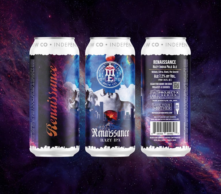 2025 Mother Earth Brew Co Renaissance 16oz Cans.