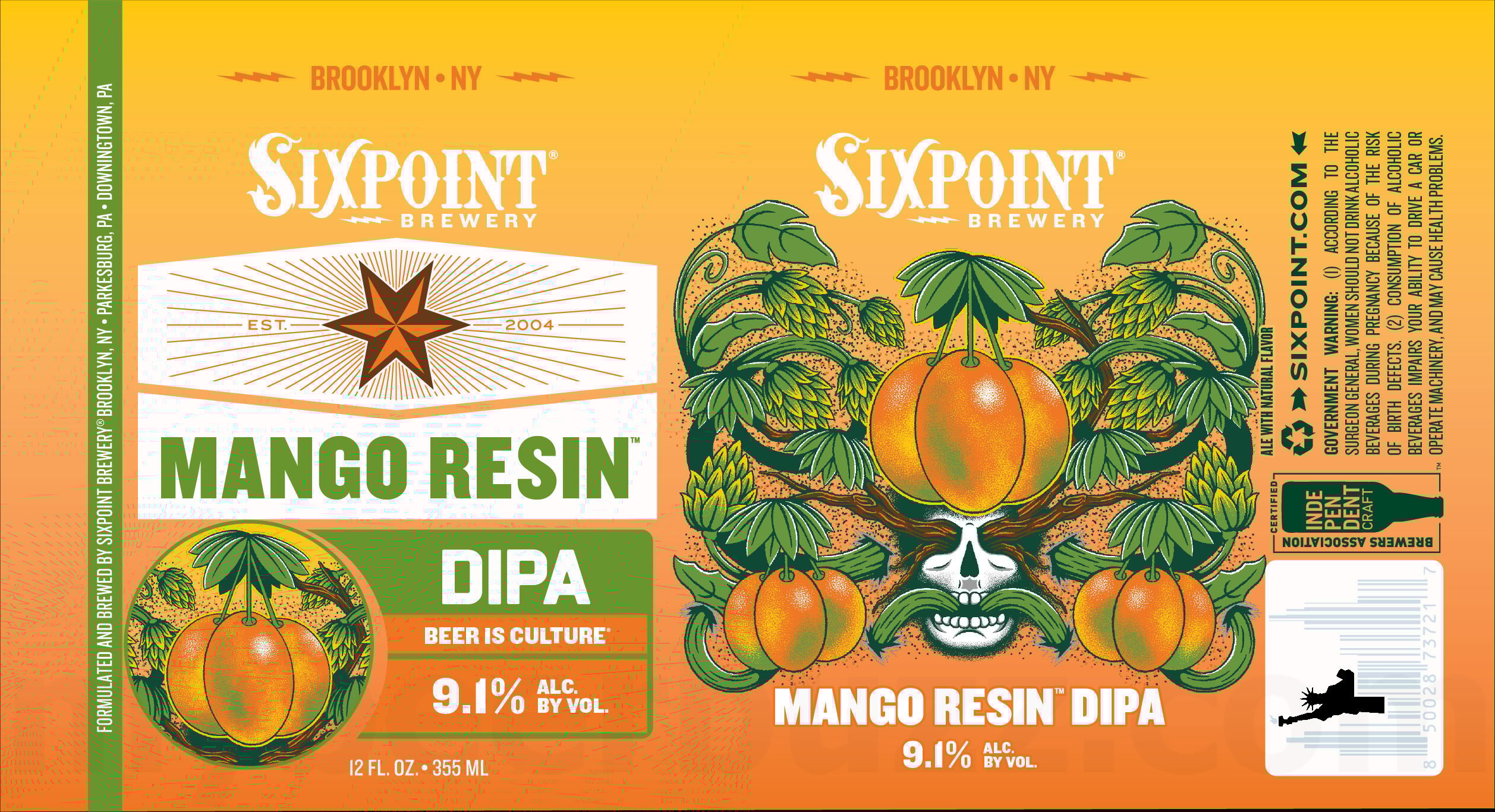 2025 Sixpoint Mango Resin 12-oz Cans