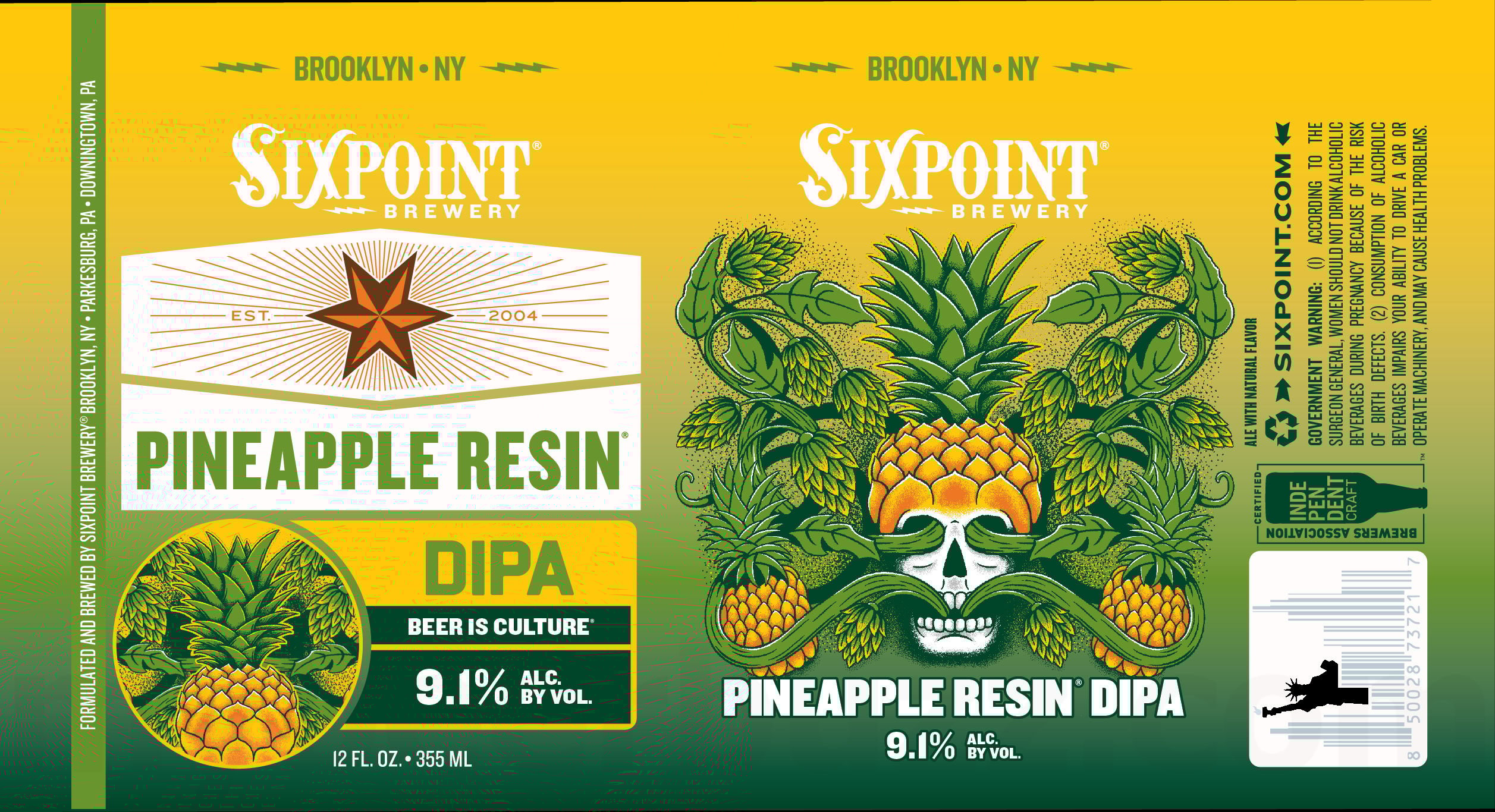 2025 Sixpoint Pineapple Resin 12-oz Cans