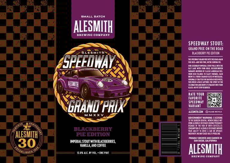 2025 AleSmith Speedway Stout Blackberry Pie Edition 16-oz Cans