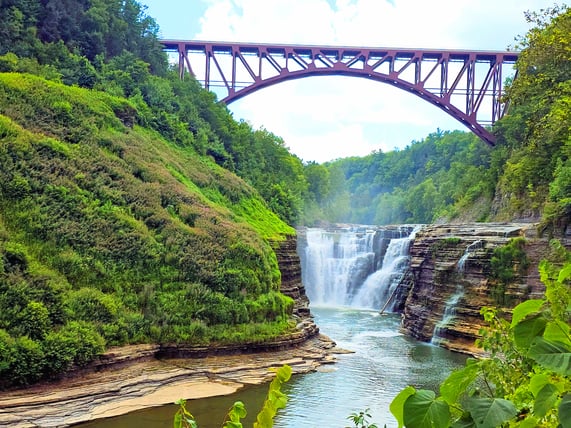 Lechworth State Park Upper Falls, New York