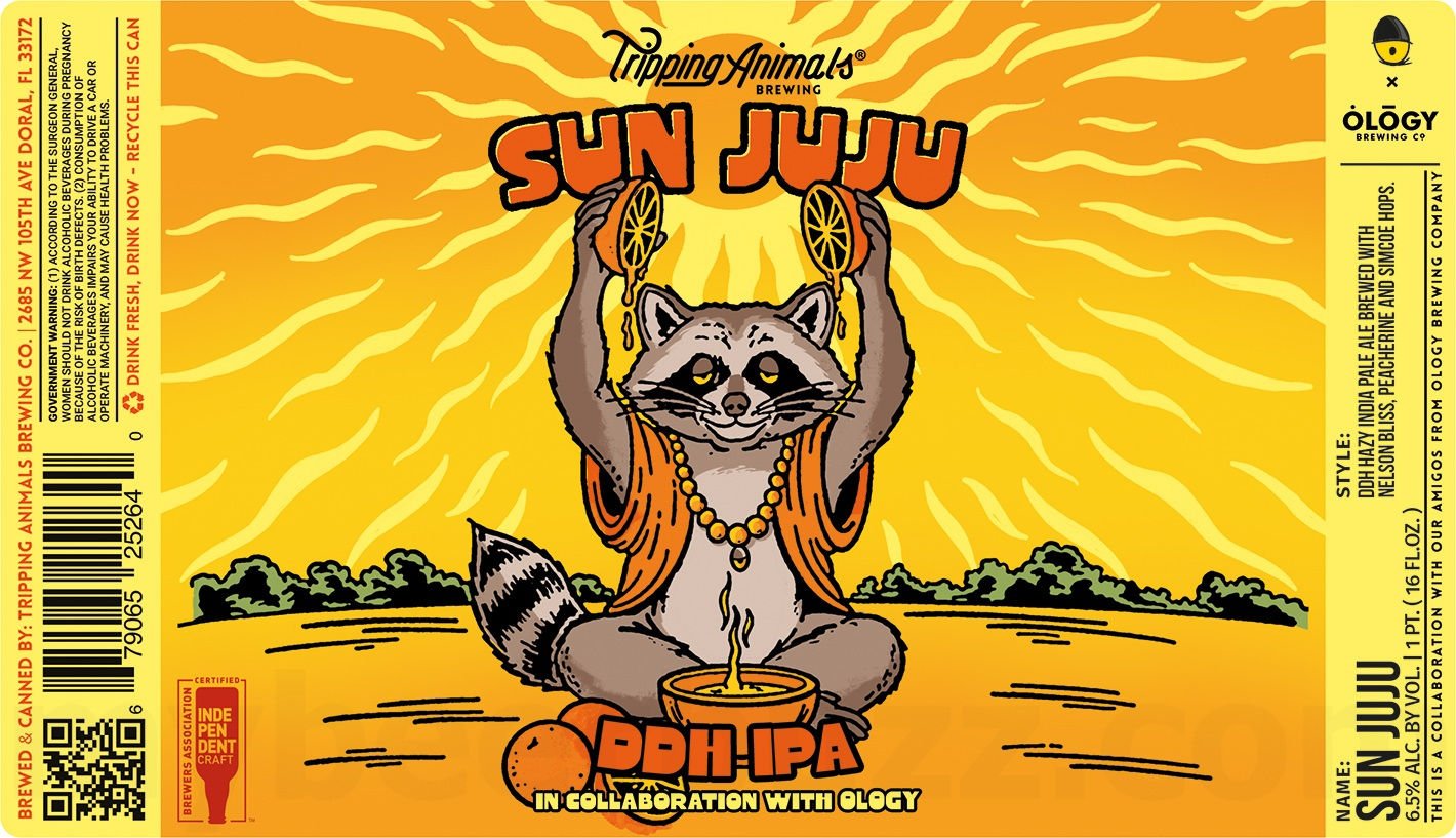 2025 Tripping Animals Sun Juju 16-oz Cans