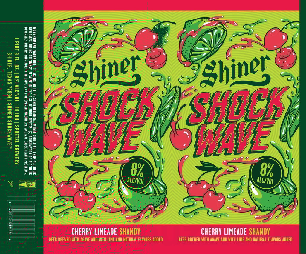 Shiner Adding Shock Wave Cherry Limeade Shandy