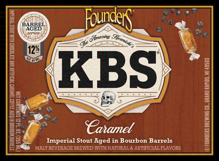 2026 Founders KBS Caramel 12-oz Bottles
