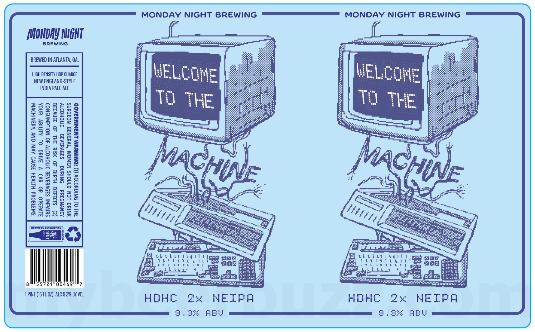 2025 Monday Night Brewing Welcome To The Machine 16-oz Cans