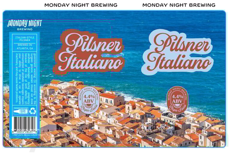 2025 Monday Night Brewing Pilsner Italiano 16oz Cans