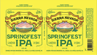 Sierra Nevada Brewing Adding Springfest IPA Cans