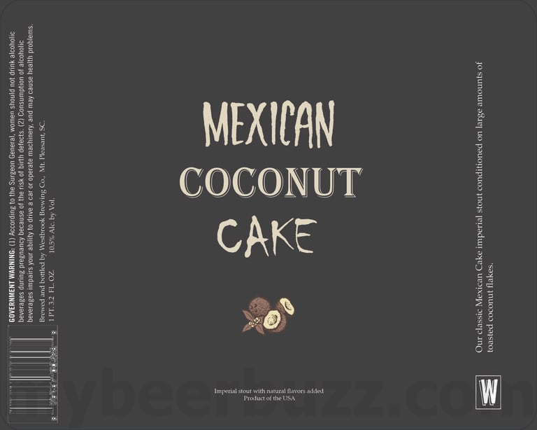 2025 Westbrook Mexican Coconut Cake 19.2oz Cans