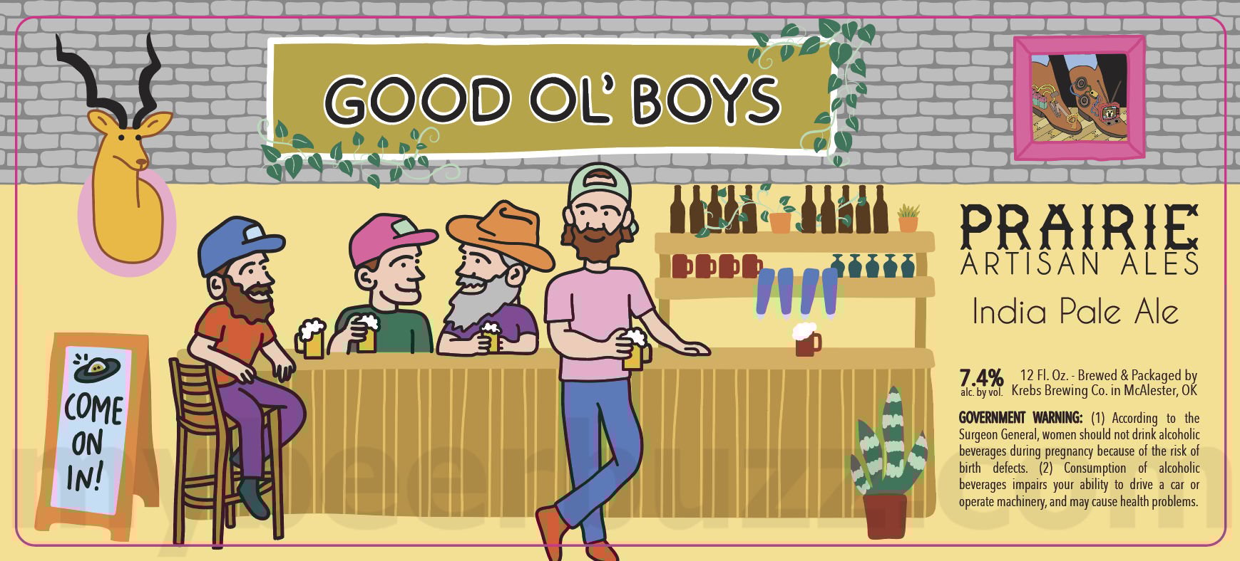 2025 Prairie Good Ol' Boys 12oz Cans