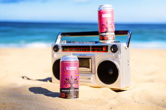 2025 2 Towns Ciderhouse Guava Get Down 16oz Cans