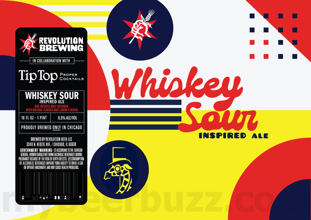 Revolution Brewing & Tip Top Proper Cocktails Collaborate On Whiskey Sour Inspired Ale Cans