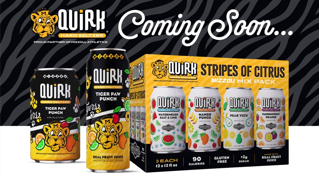 Boulevard Quirk Seltzer Announces Partnership With Mizzou Athletics