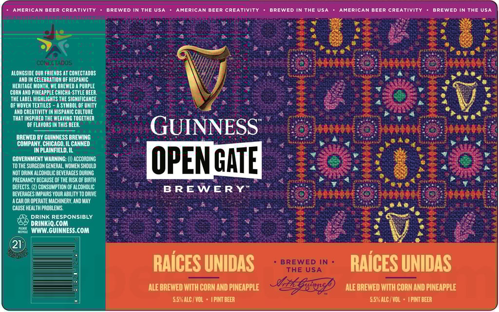 Guinness Open Gate Adding Raíces Unidas Conectados Collaboration Cans
