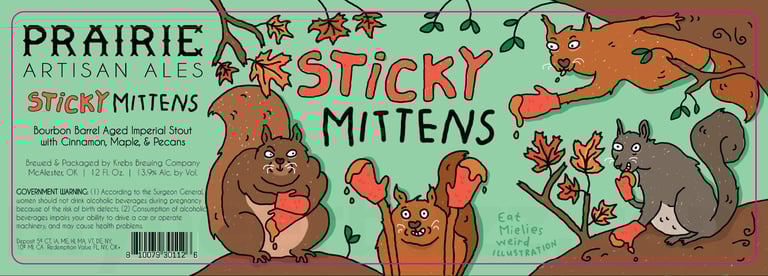 2025 Prairie Artisan Ales Sticky Mittens 12oz Cans