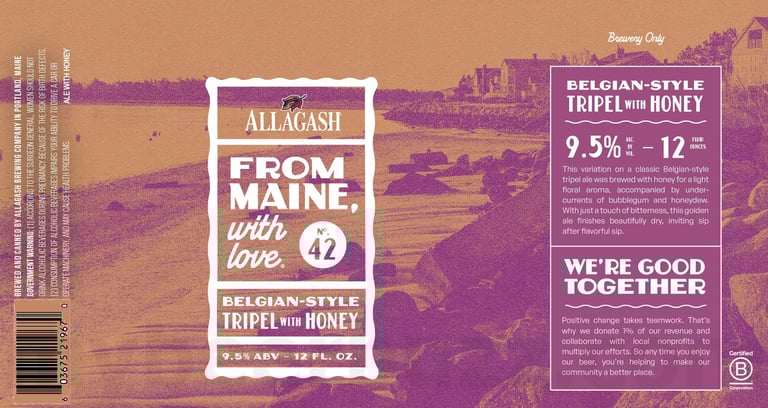 2025 Allagash From Maine With Love No 42 12oz Cans