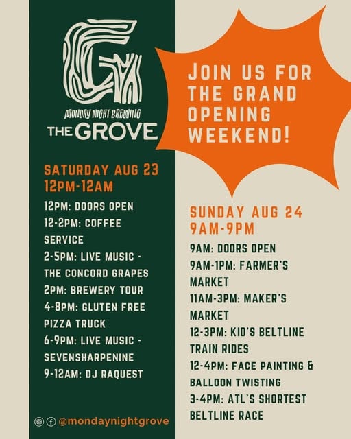 2025 Monday Night Brewing The Grove