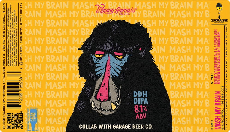 2025 Tripping Animals Mash My Brain 16-oz Cans