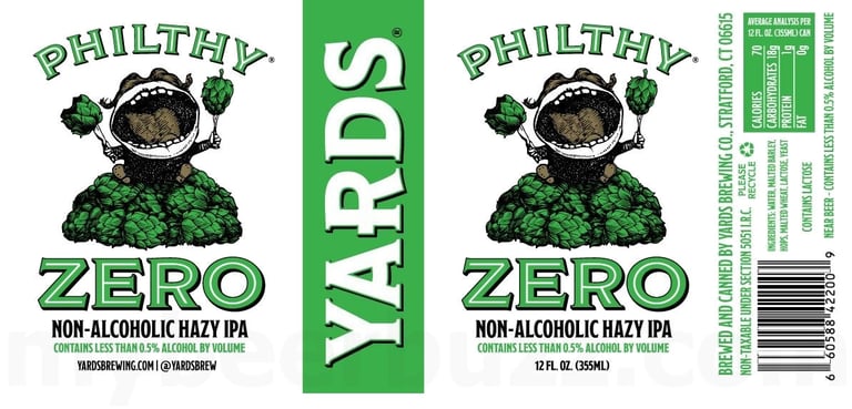 2025 Yards Philthy Zero 12oz Cans
