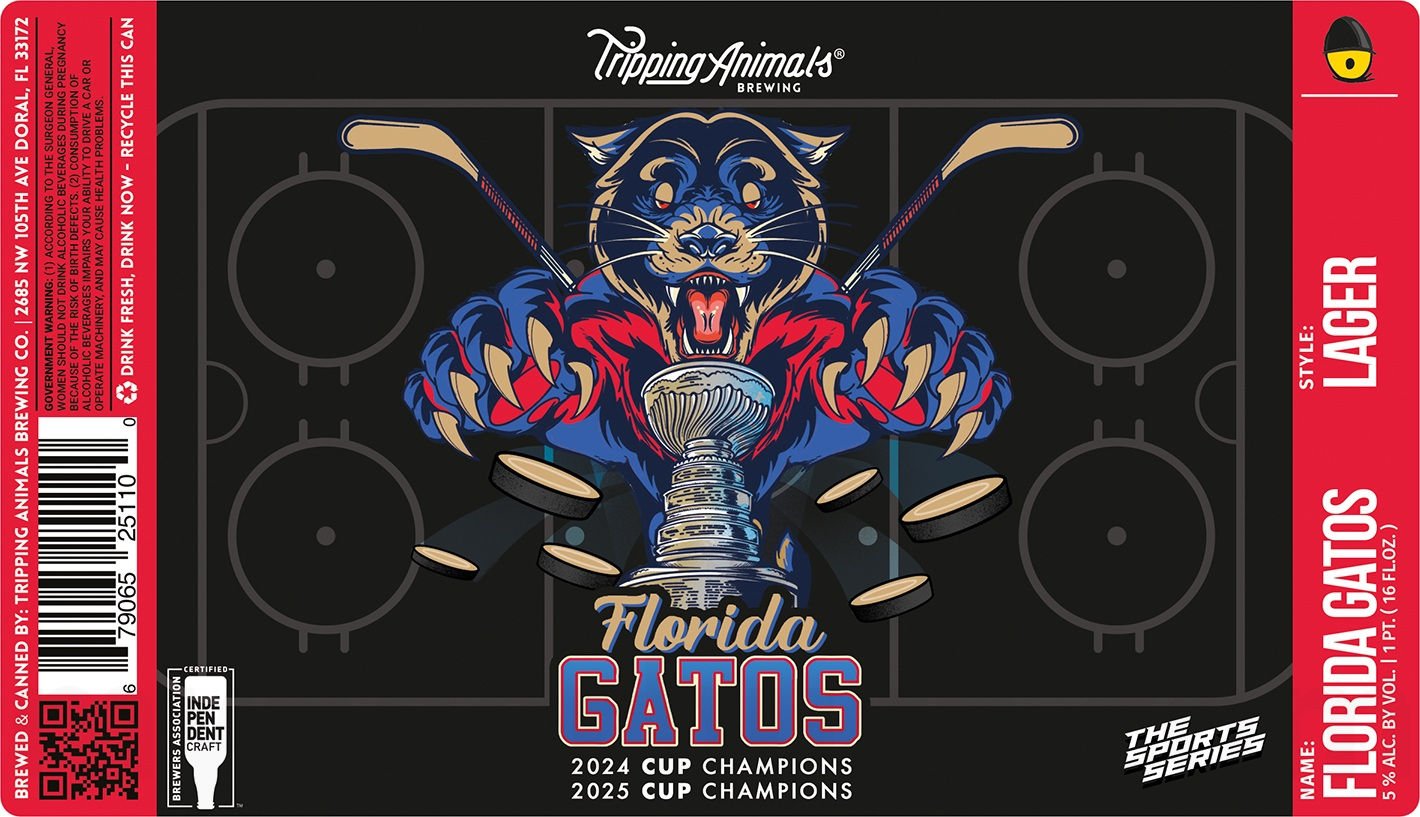 2025 Tripping Animals Florida Gatos 16-oz Cans