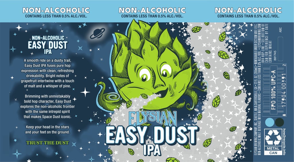 Elysian Brewing Launches Easy Dust Non-Alcoholic IPA