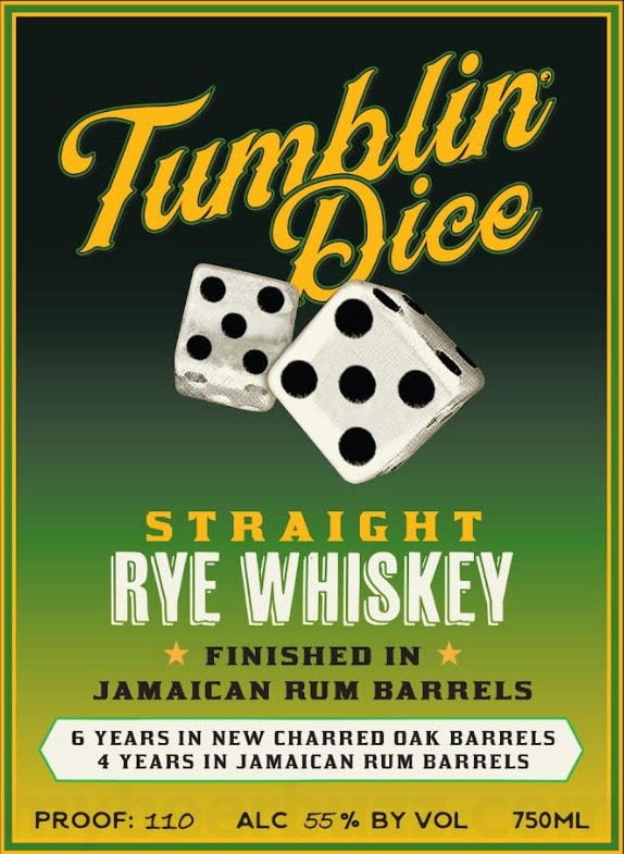 2025 Proof And Wood Tumblin' Dice 750ml Bottles