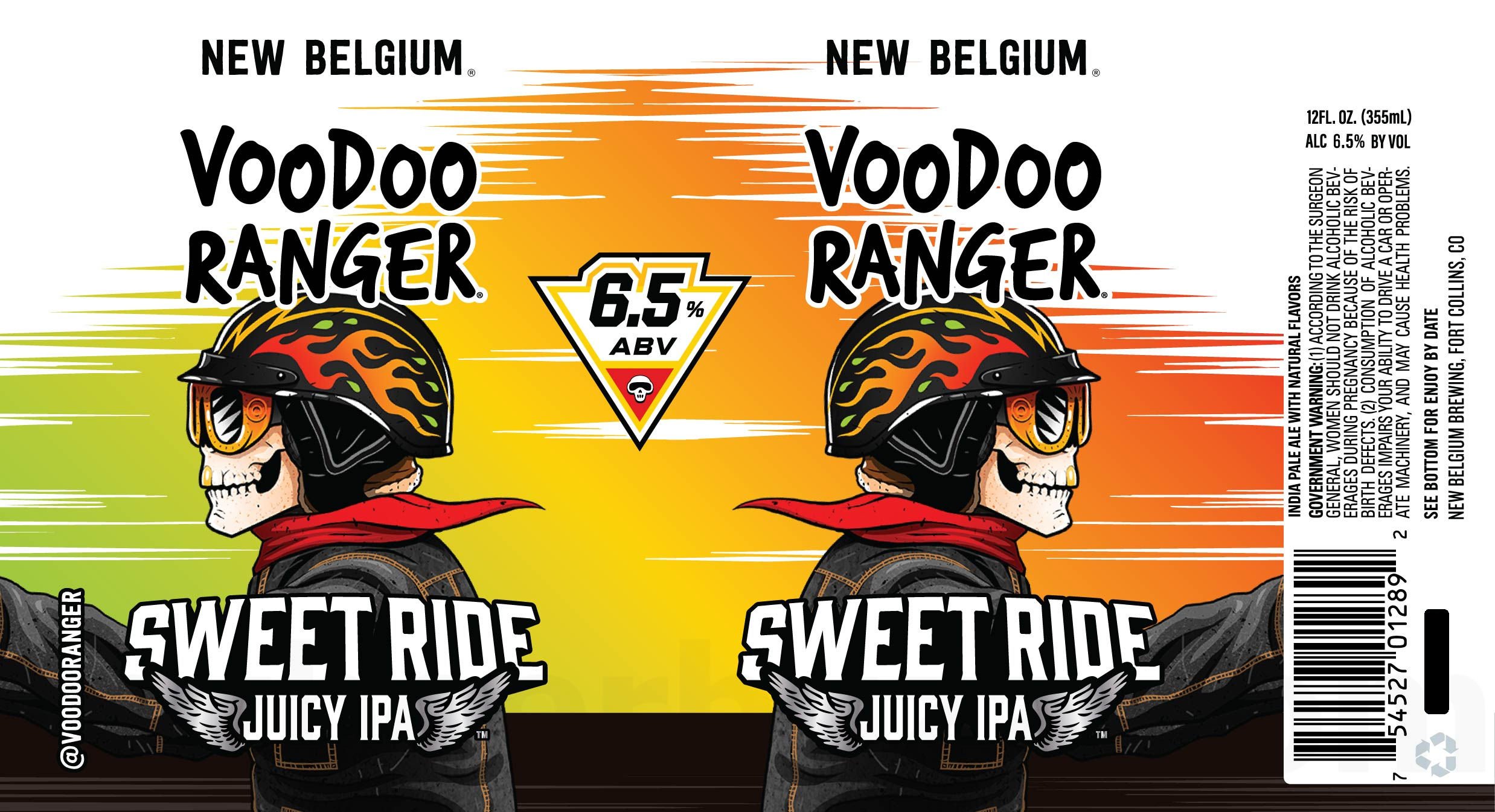 2025 New Belgium Voodoo Ranger Sweet Ride 12-oz Cans