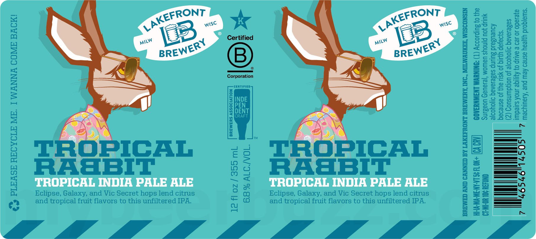 Lakefront Brewery Adding Tropical Rabbit Cans - My BeerBuzz