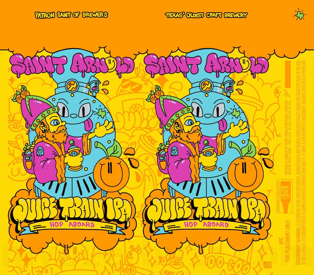 2025 Saint Arnold Juice Train IPA 19.2-oz Cans