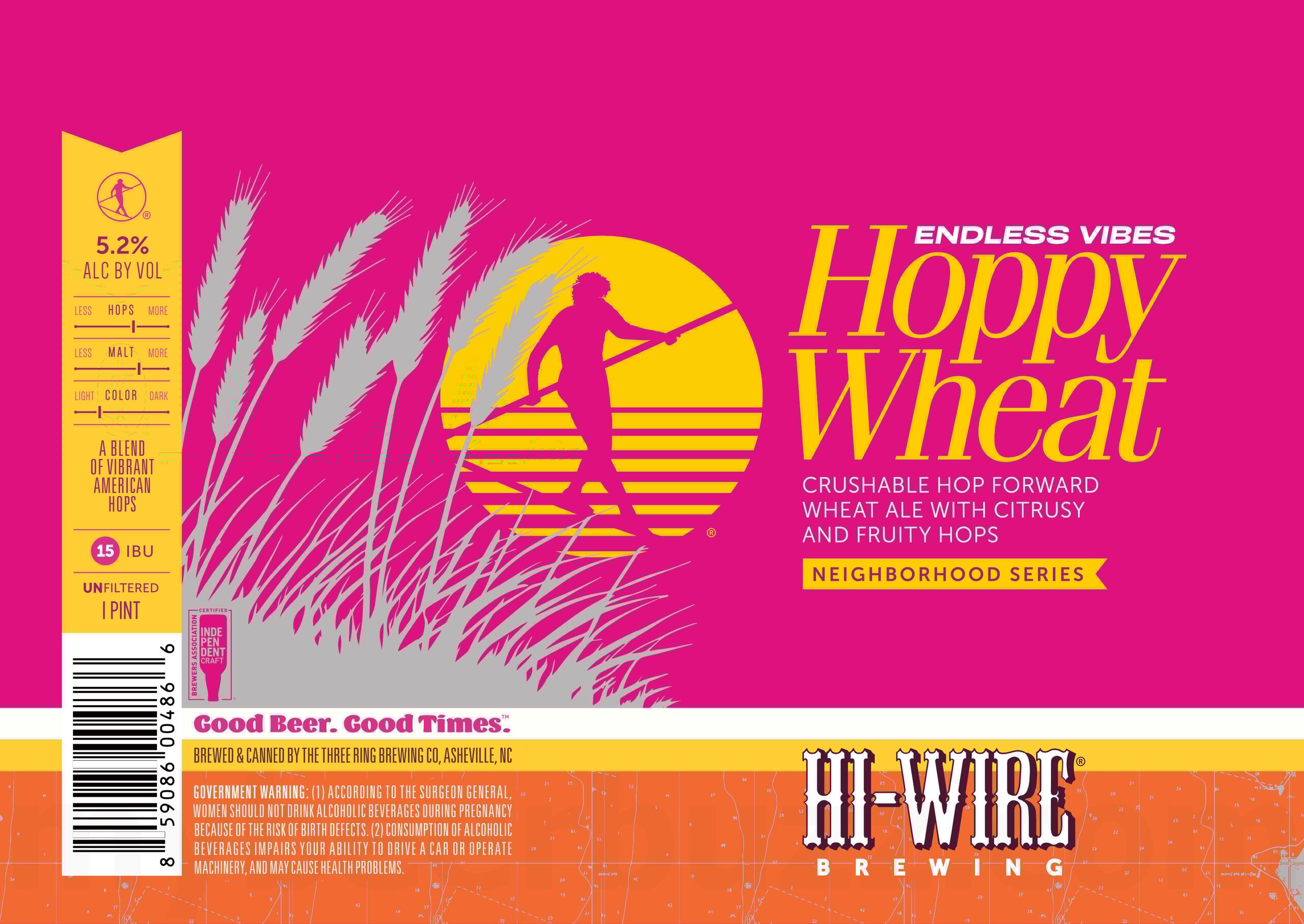 2026 Hi-Wire Endless Vibes Hoppy Wheat 16-oz Cans