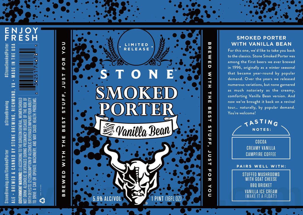Stone Brewing Adding Smoked Porter With Vanilla Bean Cans