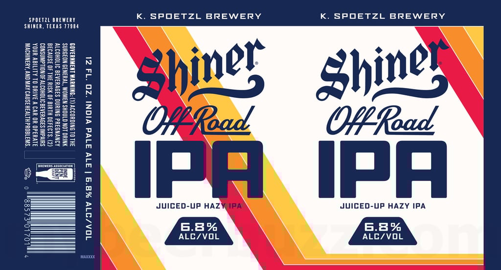 Shiner Adding Off Road IPA Cans