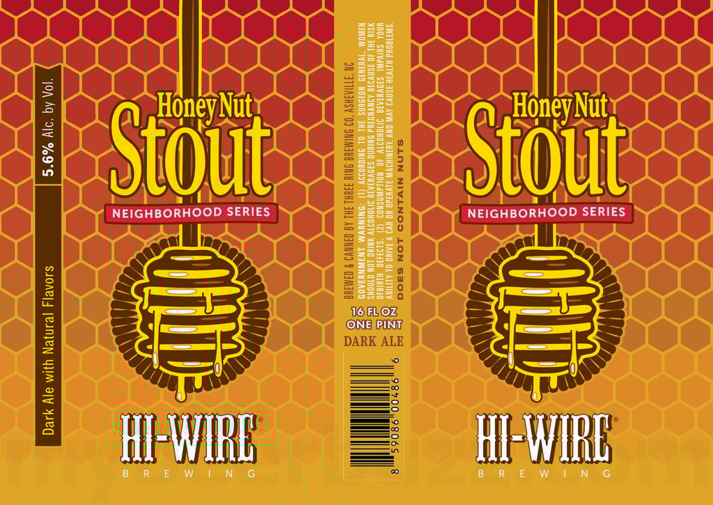 Hi-Wire Brewing Adding Honey Nut Stout & Endless Vibes Hoppy Wheat Cans