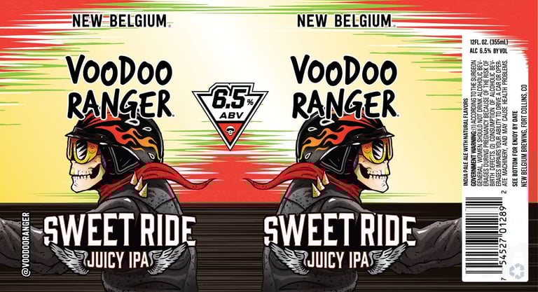 2025 New Belgium Voodoo Ranger Sweet Ride 16-oz Cans