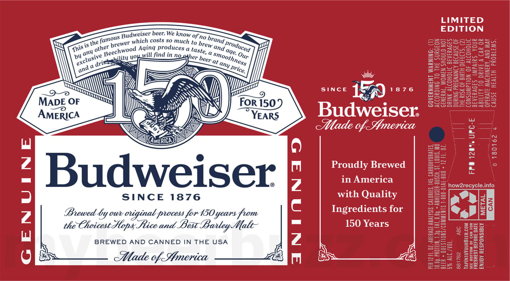Anheuser-Busch Celebrating 150 Years of Budweiser in 2026 / Budweiser Zero
