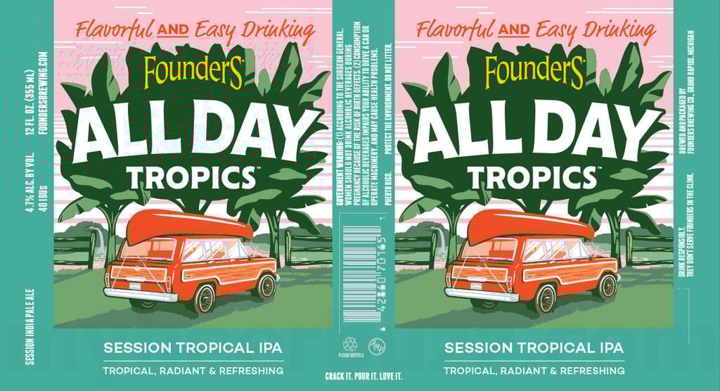 Founders Working On All Day Tropics Cans