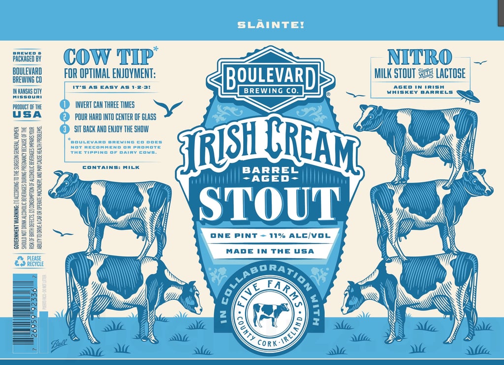 Boulevard Brewing & Five Farms Team Up For Irish Cream Barrel-Aged Stout