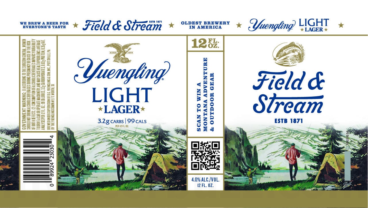 2025 Yuengling Light Lager Field & Stream 12-oz Cans