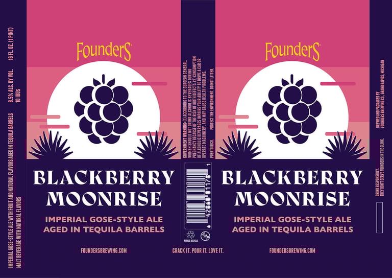2025 Founders Blackberry Moonrise 16-oz Cans